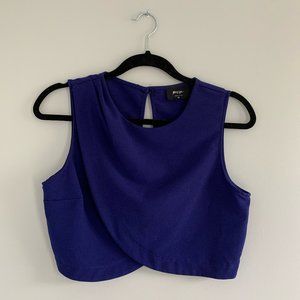 Nasty Gal Royal Blue Crop Top MEDIUM